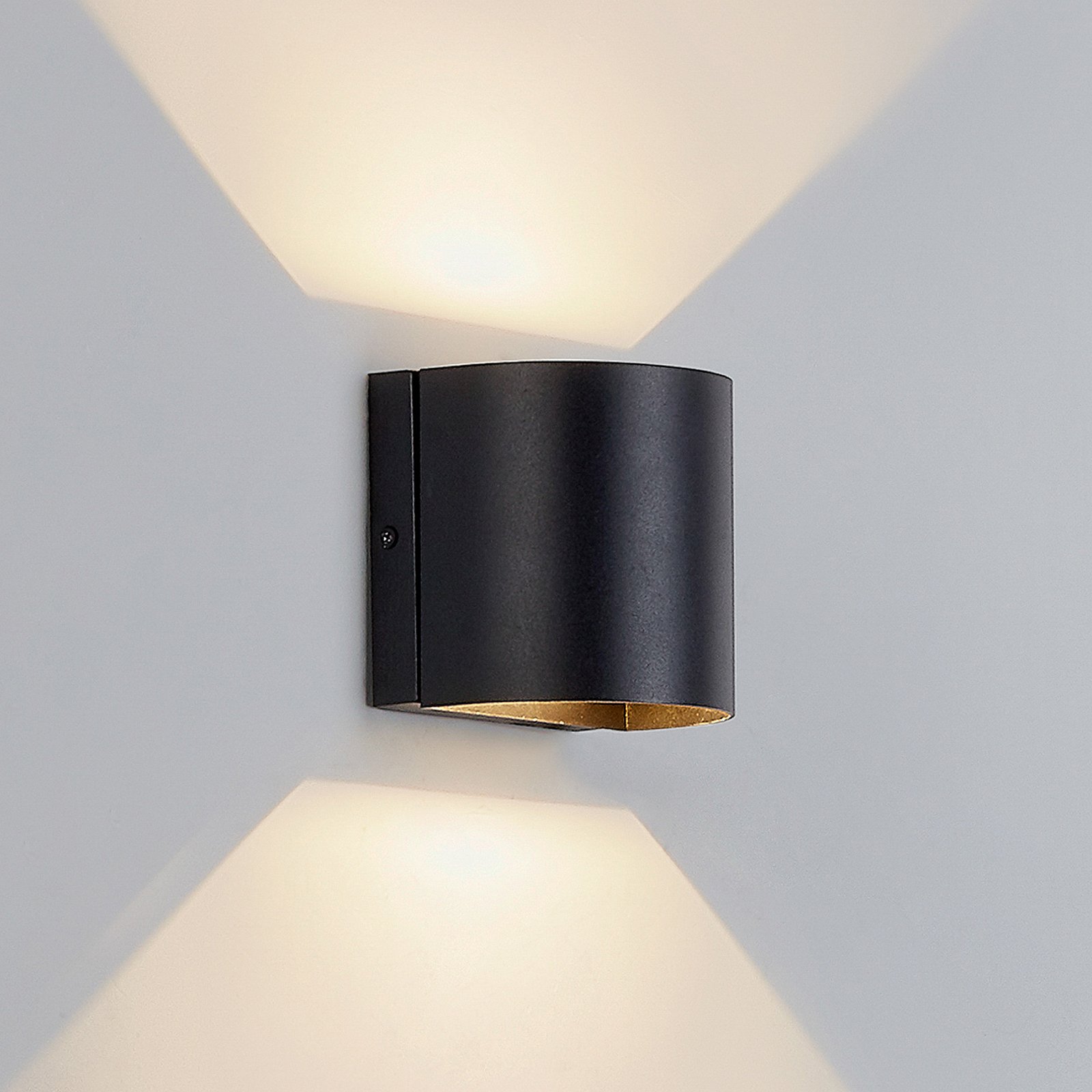 Gladis LED Aplique Exterior Black - Lindby