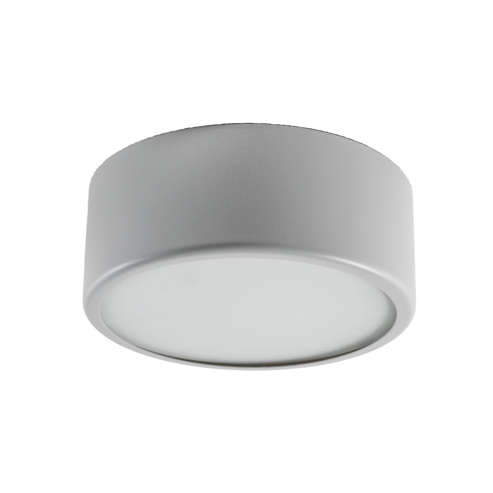 Plafonnier Cleo 200, gris, capteur, IP20, Ø 20 cm, E27 Plafonnier Cleo 200, gris, capteur, IP20, Ø 20 cm, E27