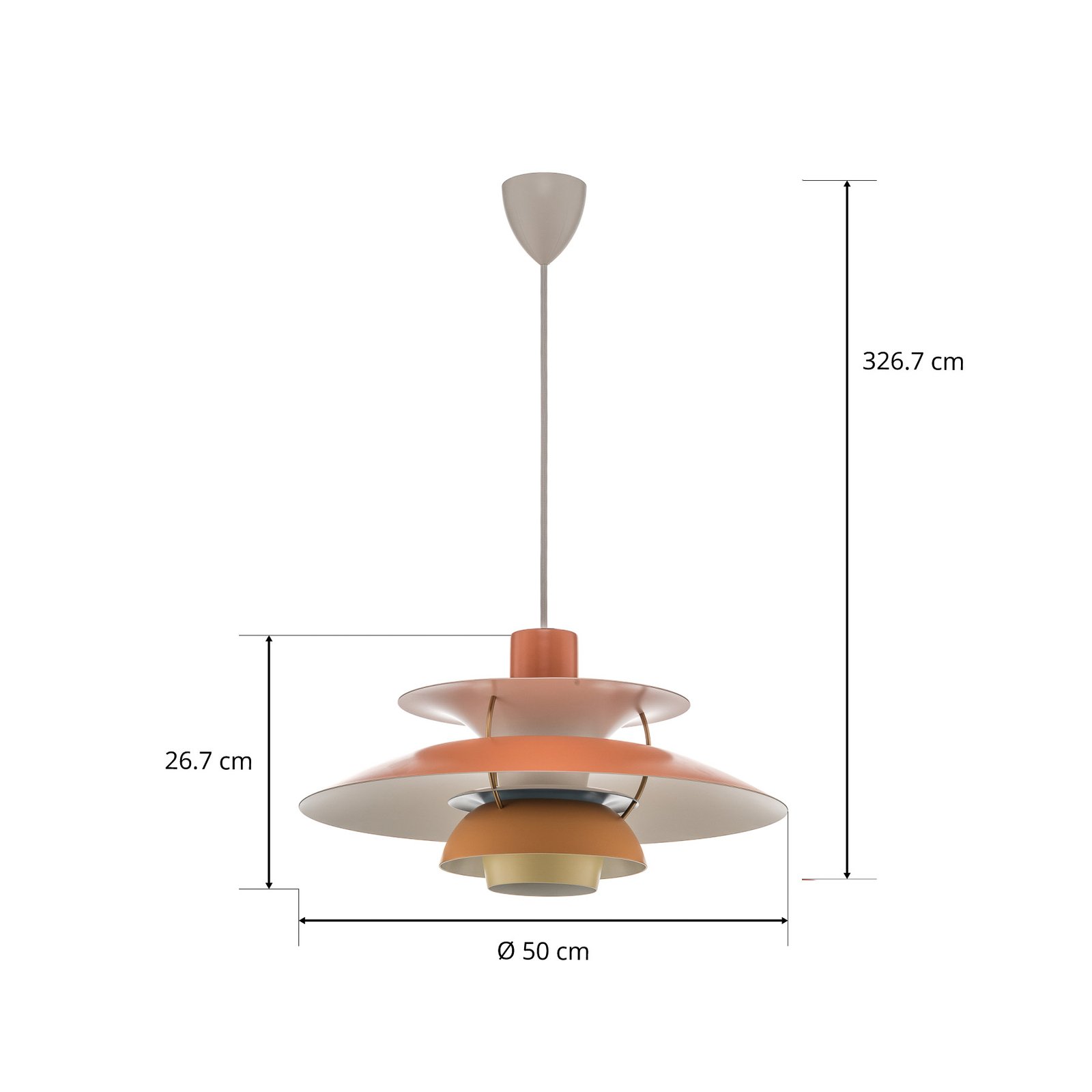 PH 5 Hanglamp Nuancer Van Oranje - Louis Poulsen