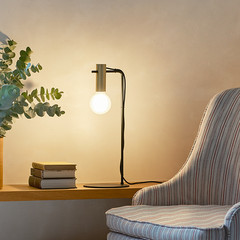 LEDS-C4 Nude Curved lámpara de mesa E27 oro/negro