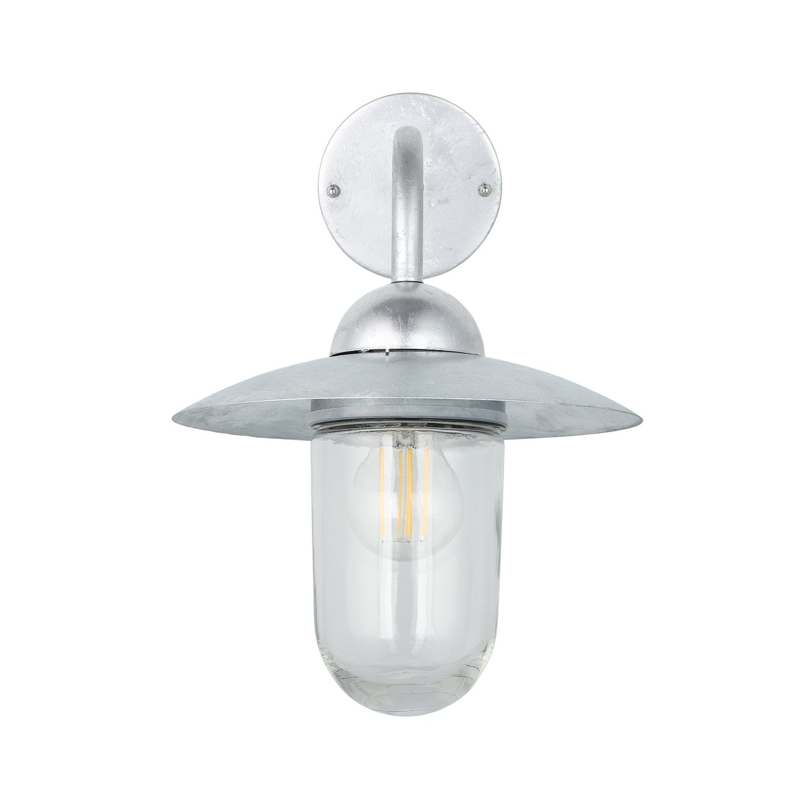 Utomhusvägglampa MILTON, förzinkad