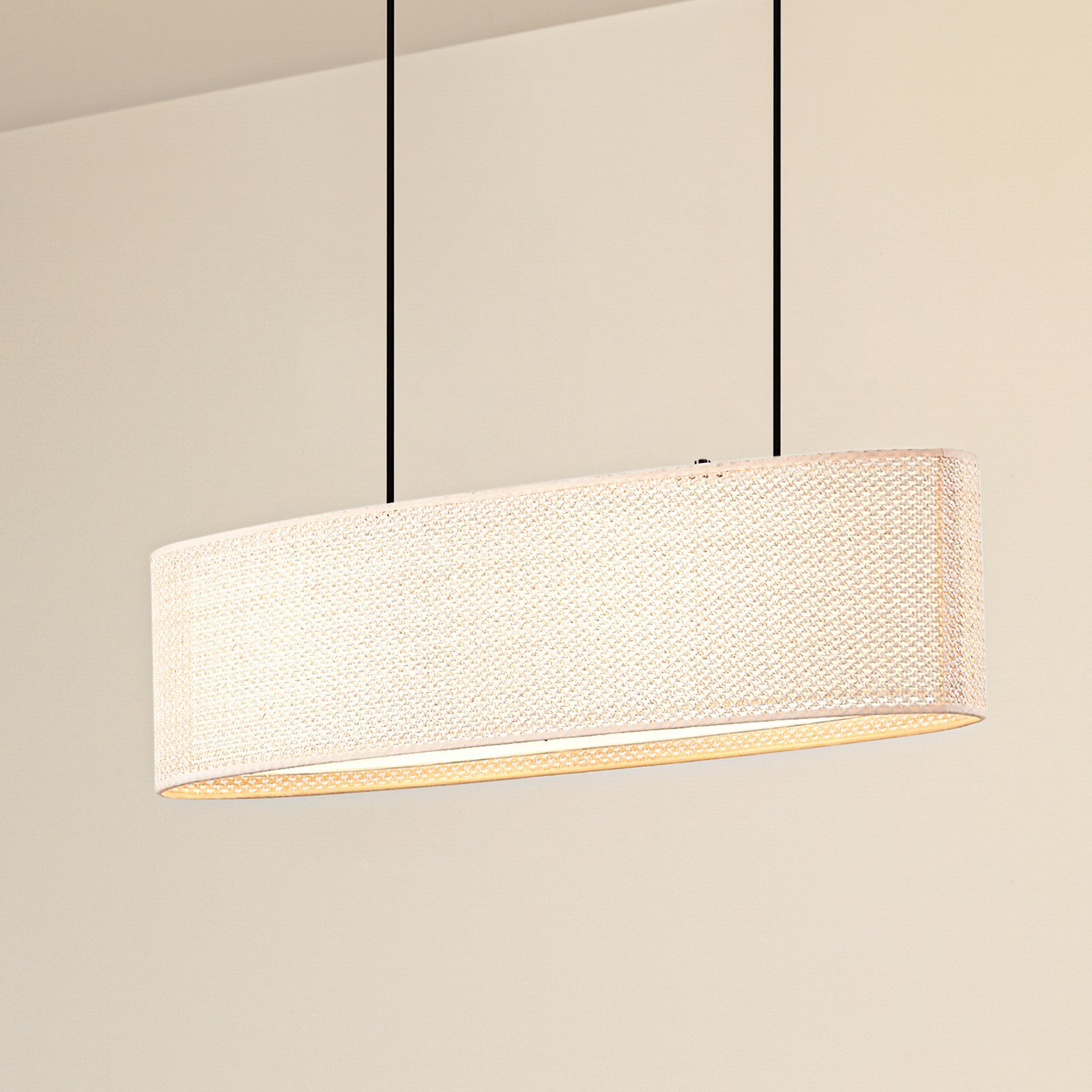 Lindby Pendant lamp Soula, fabric