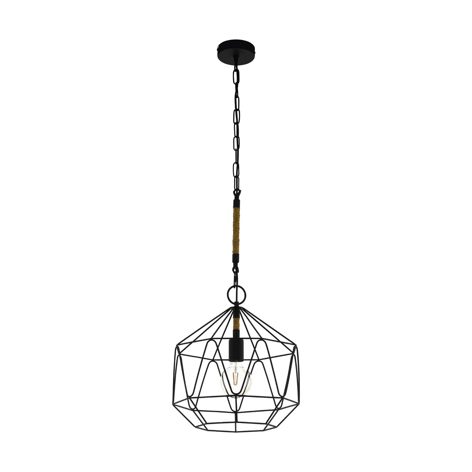 Cottingham hanging light, cage, 1-bulb
