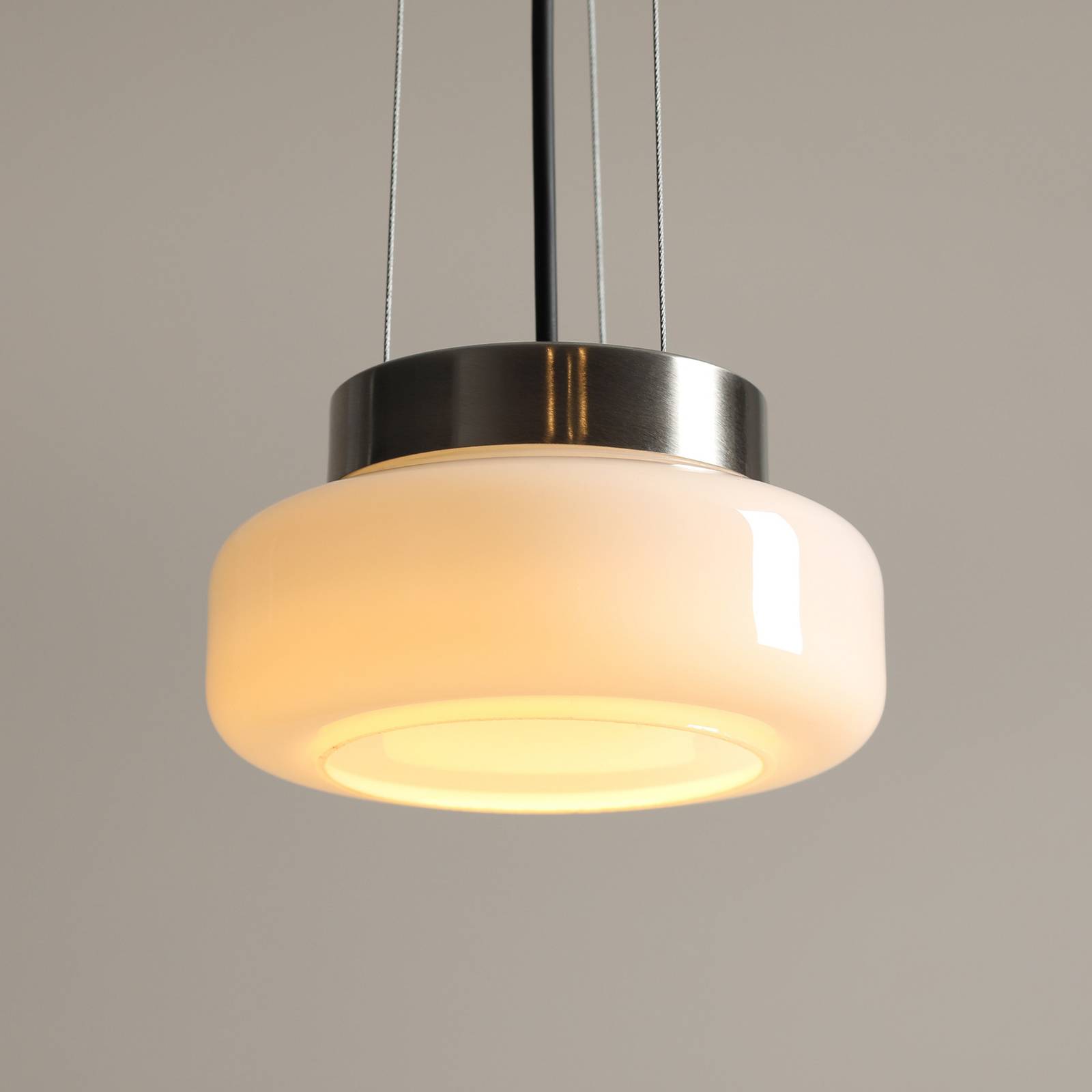 Żyrandol BonBon, kremowa, Ø 16 cm, szkło