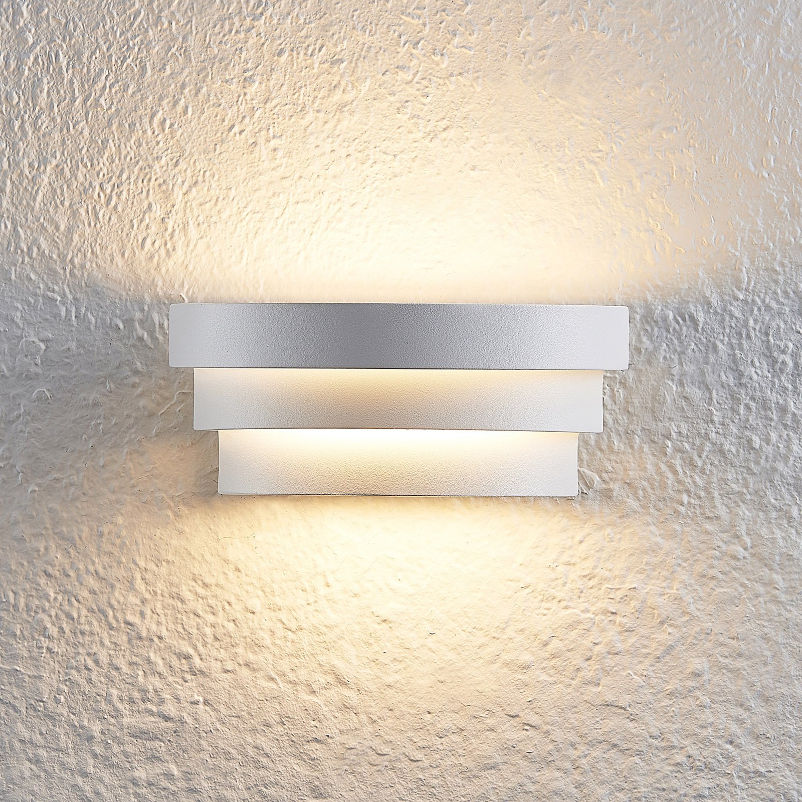 Arcchio Harun LED nástenná lampa 18 cm biela