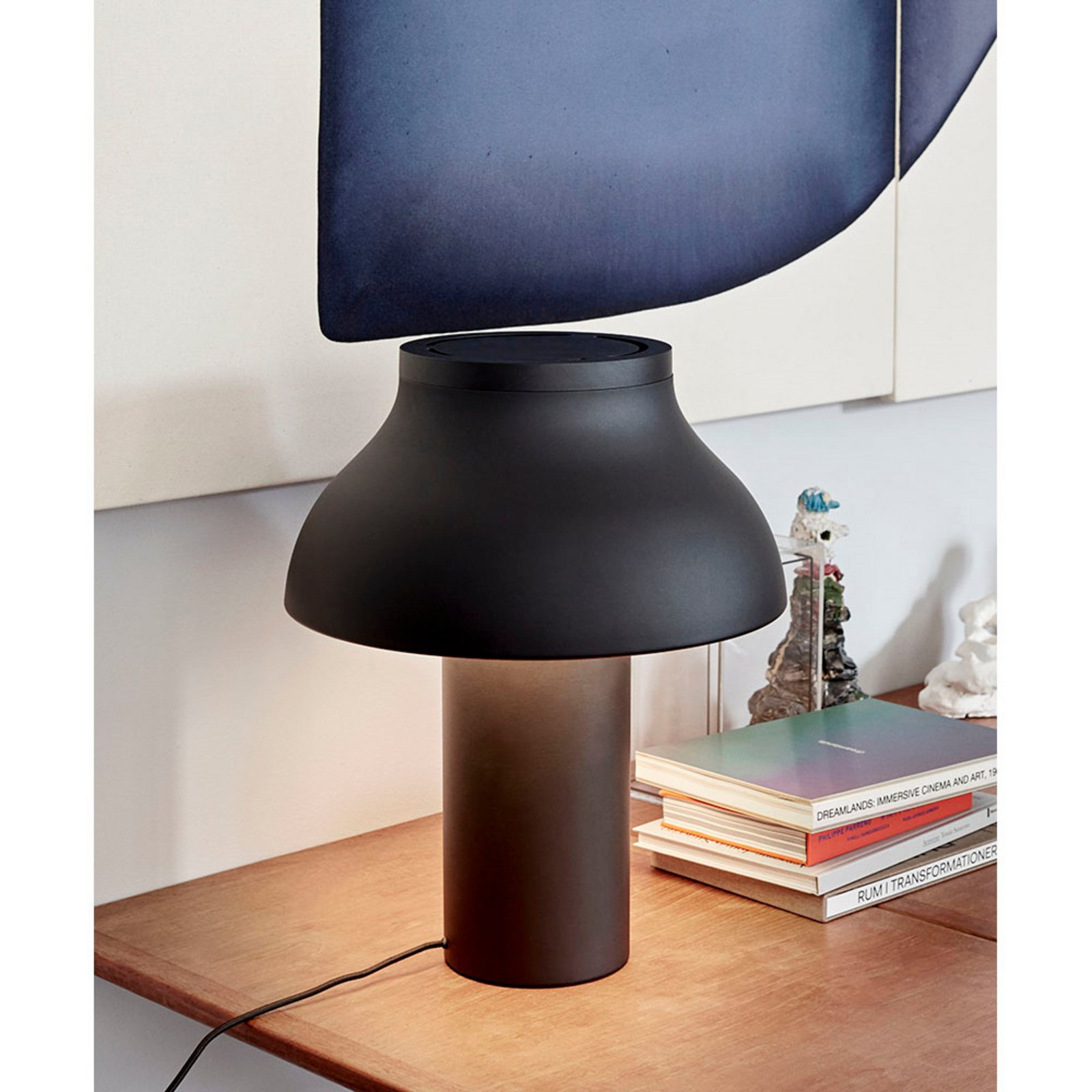 PC Table Lamp L Soft Black/Alu - HAY