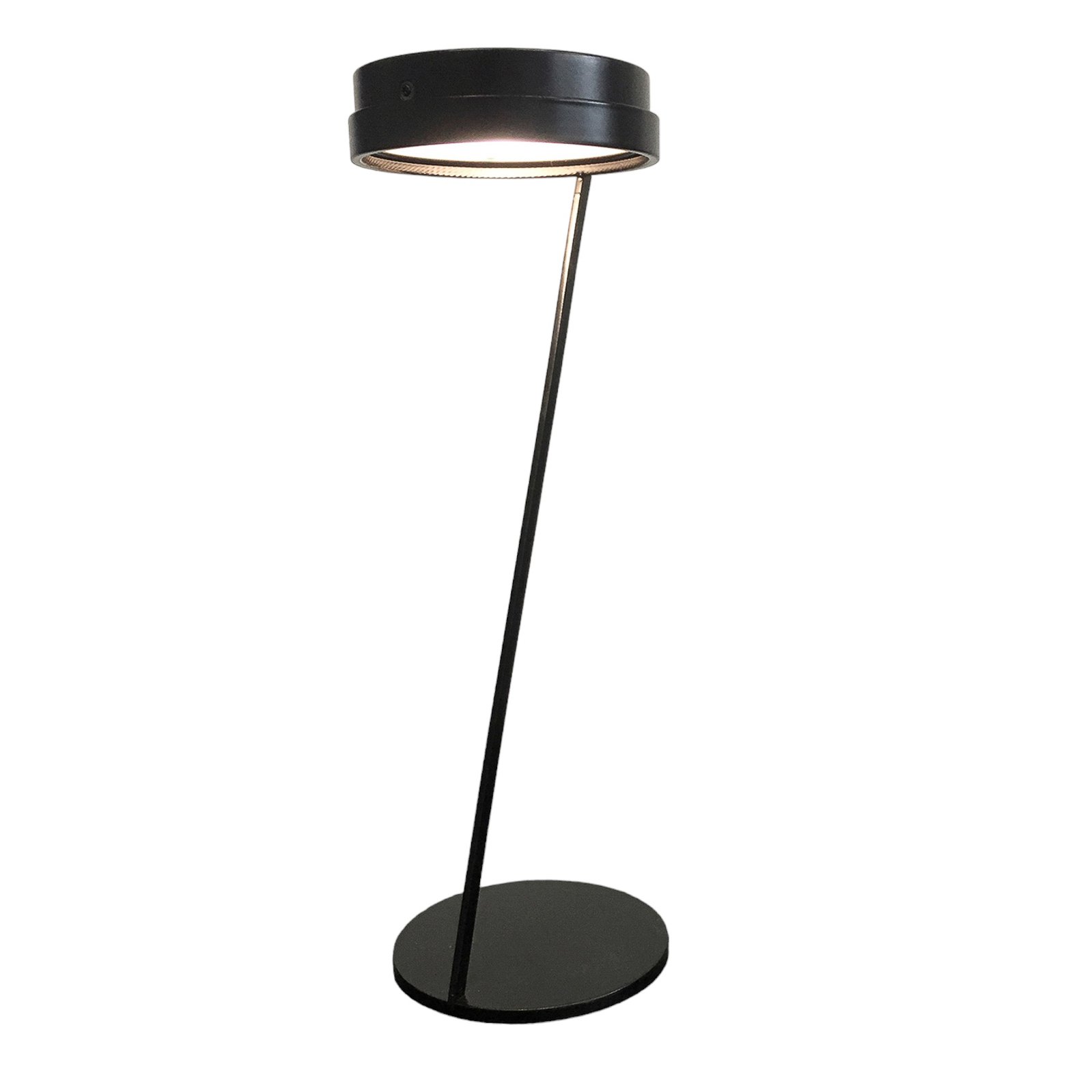 Knikerboker Zeta lampa stołowa LED czujnik, czarna