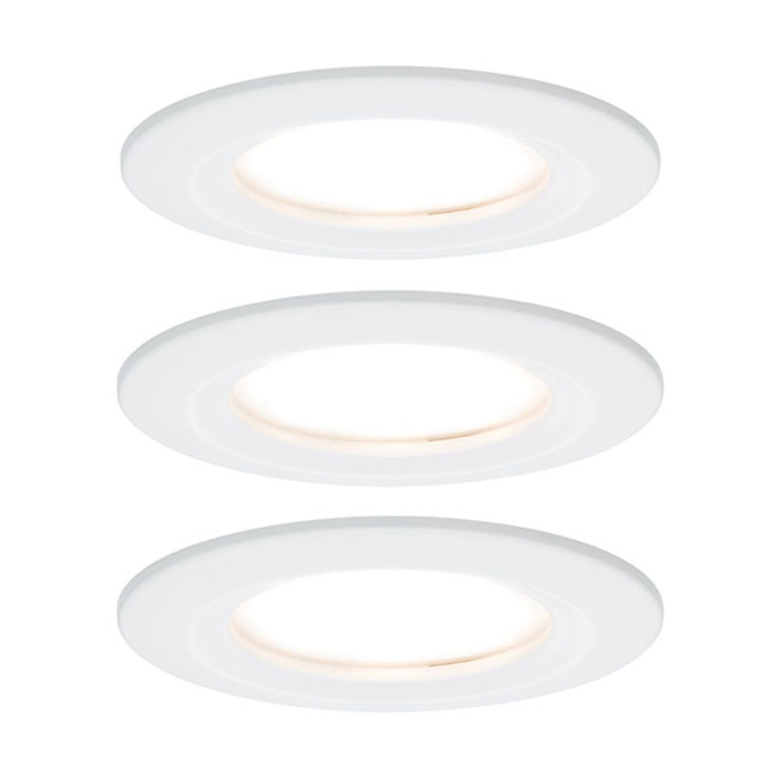 Paulmann Nova LED-Einbauleuchte 3er starr