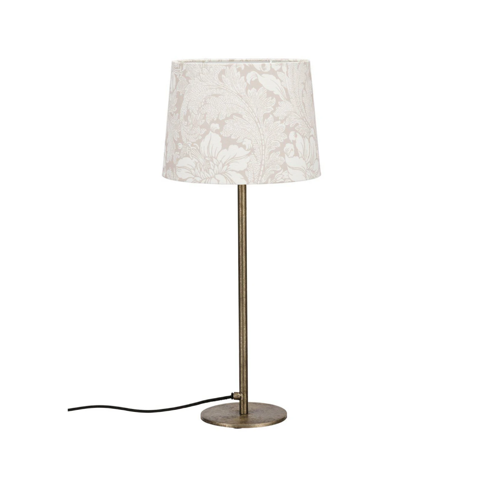 PR Home Stolní lampa BASE ACANTHUS, bílá/stříbrná, 58 cm