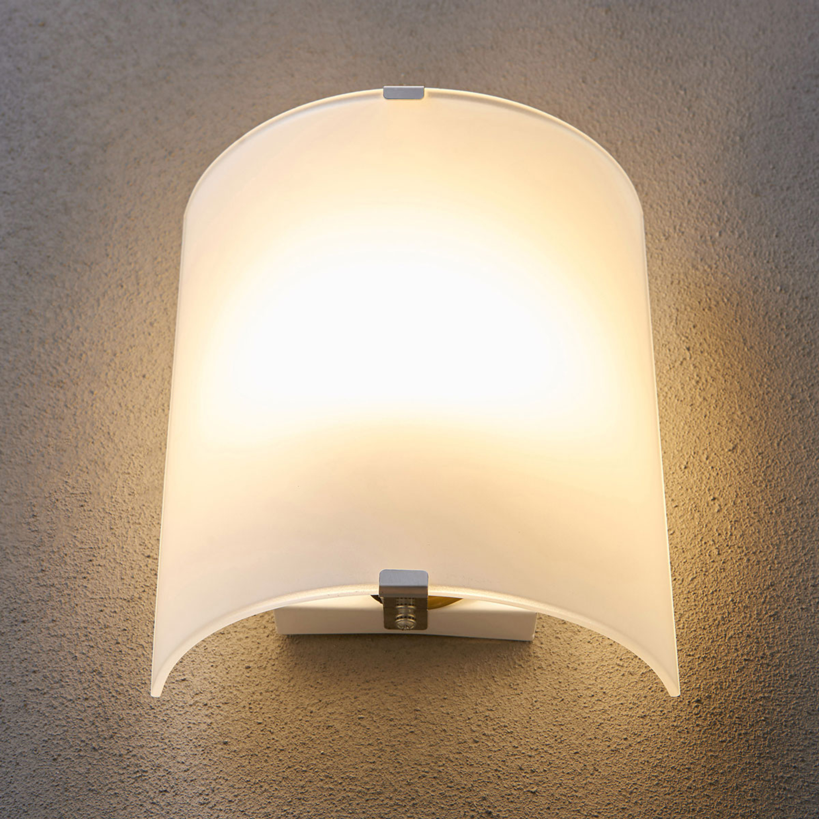 Обикновена стъклена стенна лампа Phil, комплект от 3