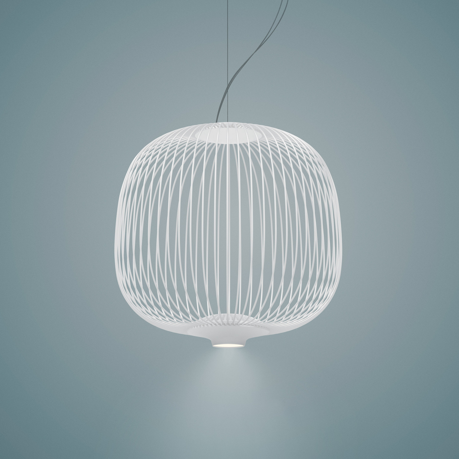 Foscarini Spokes 2 piccola pendul dimabil alb