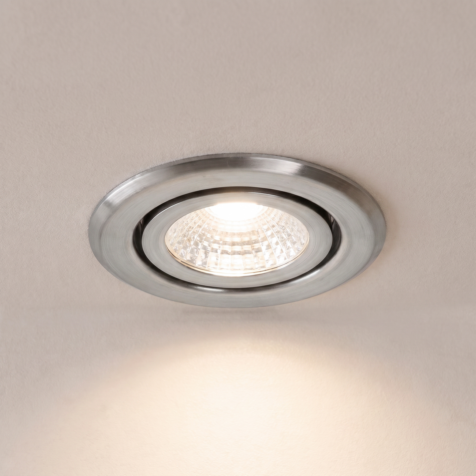 BRUMBERG LED-indbygningsspot BB09, RC-dæmpbar, stål