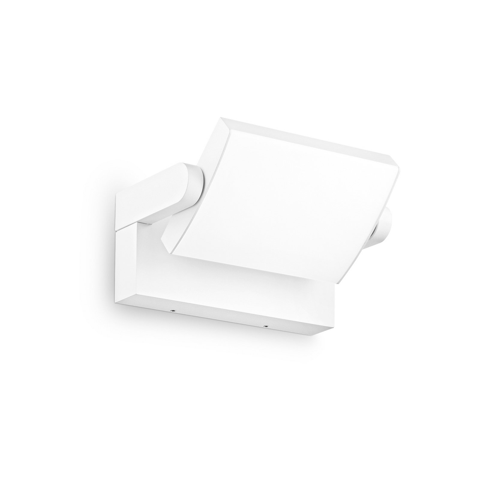Ideal Lux LED-Außenwandleuchte Swipe, weiß, IP54, 3.000 K