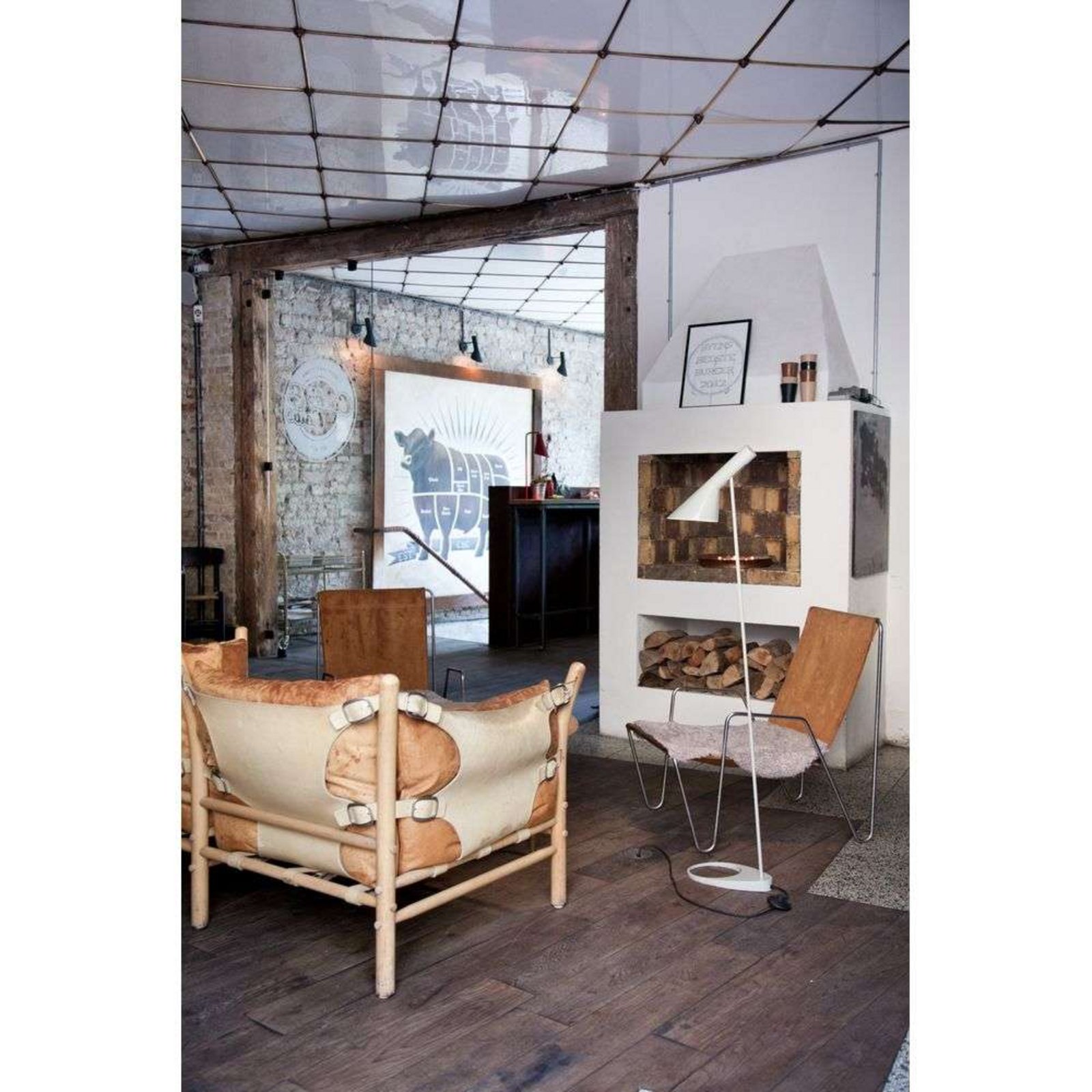 Louis Poulsen AJ - Φωτιστικό δαπέδου, λευκό