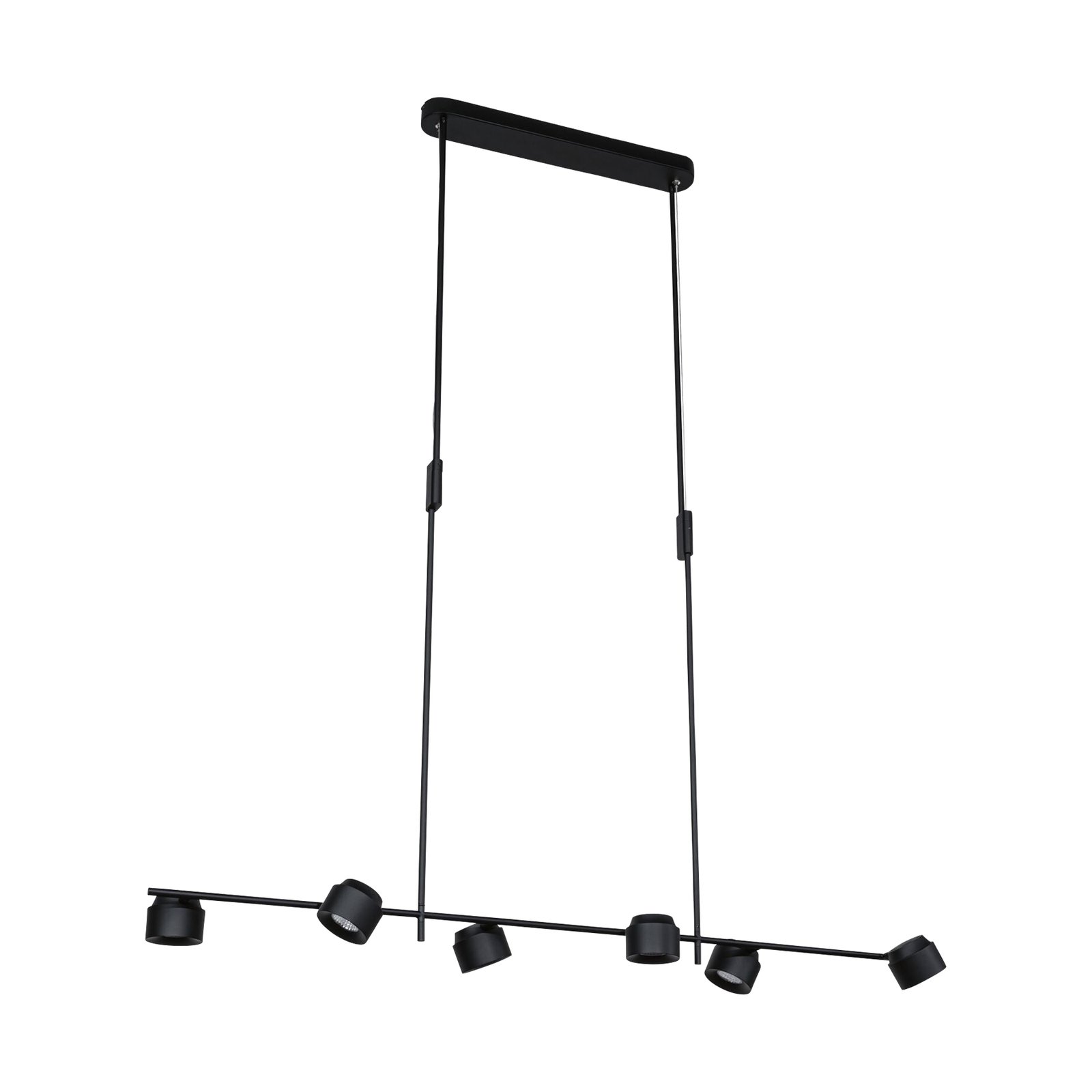 Puric Pane 6 Suspension Fixed Zigbee Dim. Noir - Paulmann