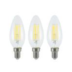 Filament LED bulb E14 4W 827 3-level dimmer 3-pack