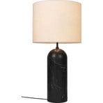 Gravity XL Low Gulvlampe Black Marble/Canvas - GUBI