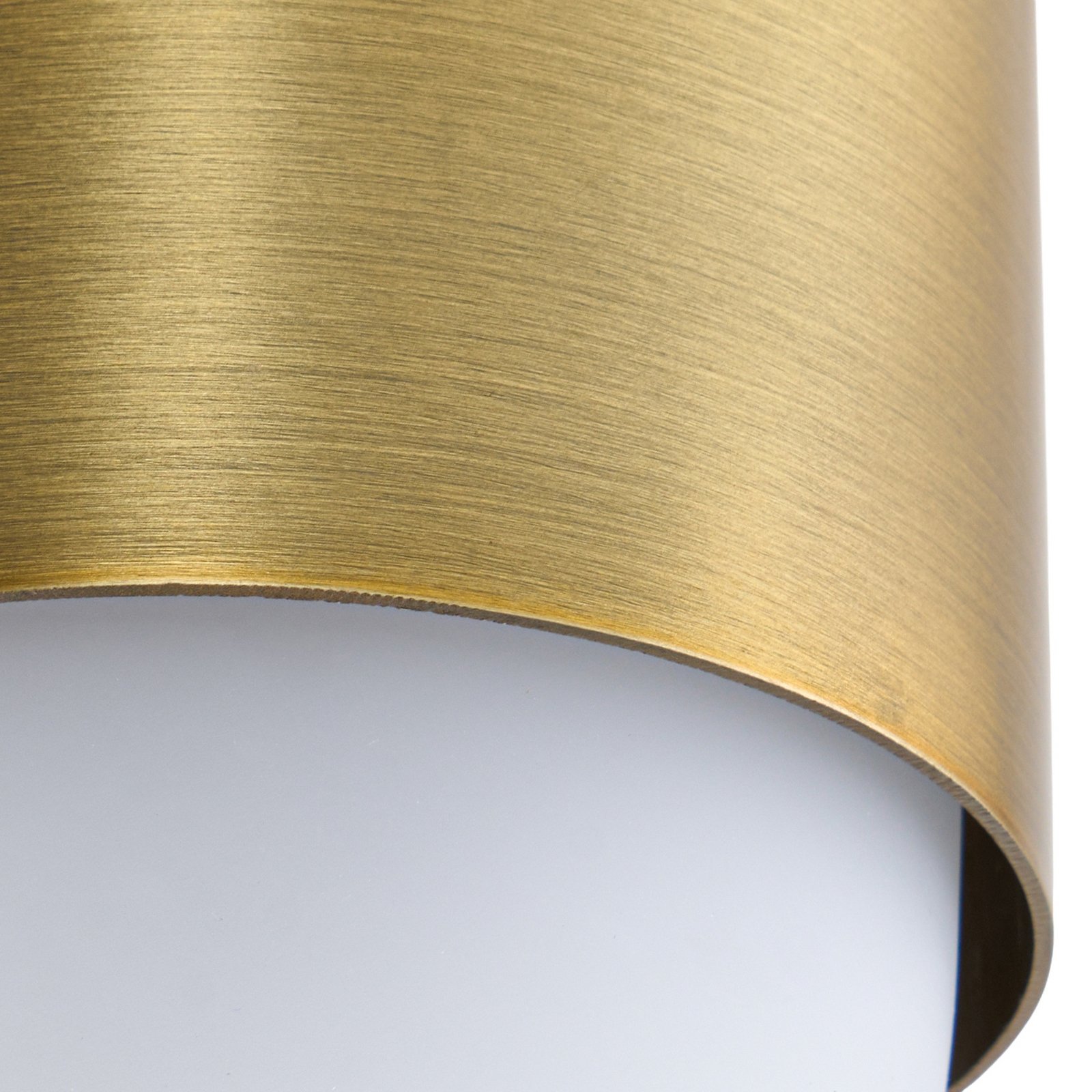 Lindby Außenwandleuchte Pilva, messing, Metall, IP44, E27