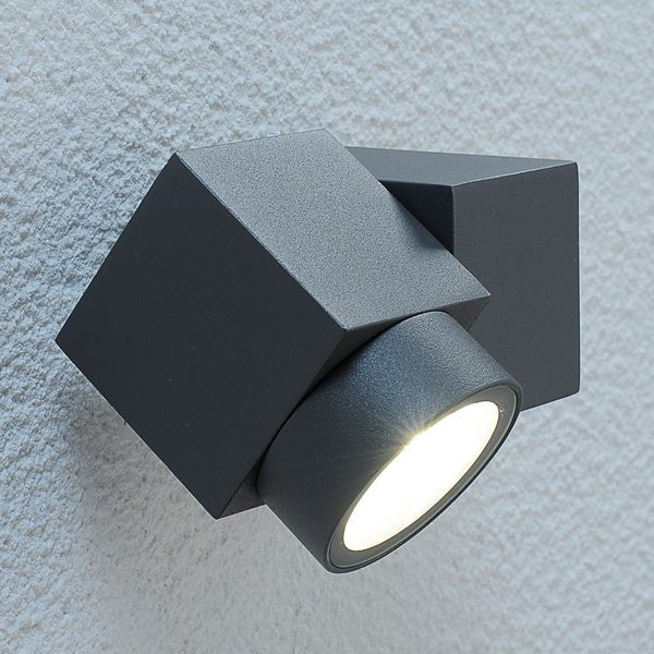 Lorelle LED Ulko Seinävalaisin Graphite - Lucande - Moderni - Metalli — Lucande