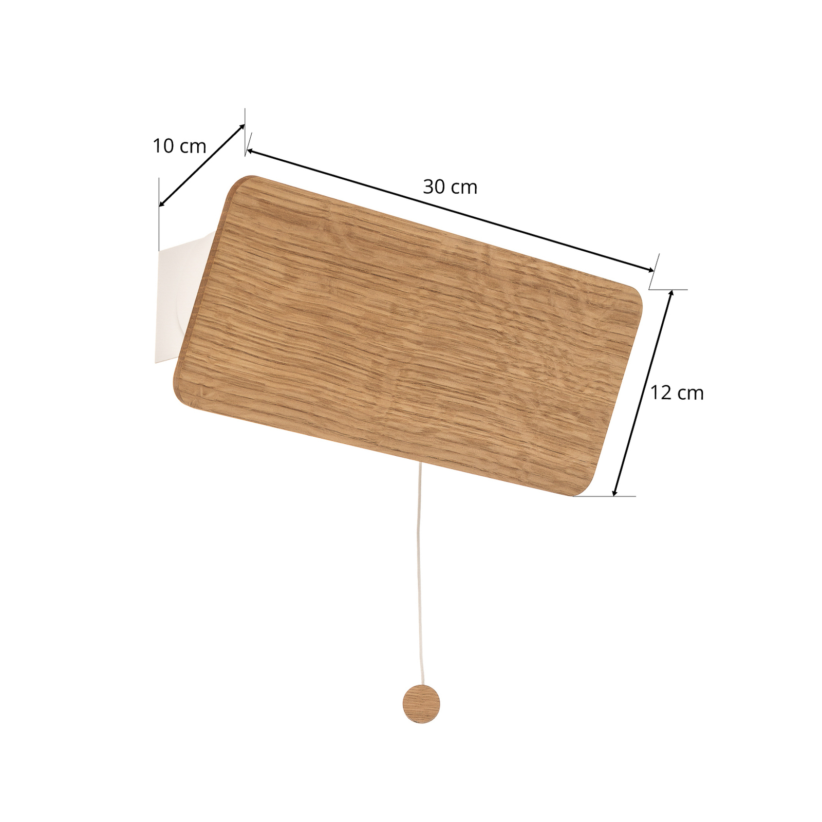 Candeeiro de parede Oslo, ajustável, largura 30 cm