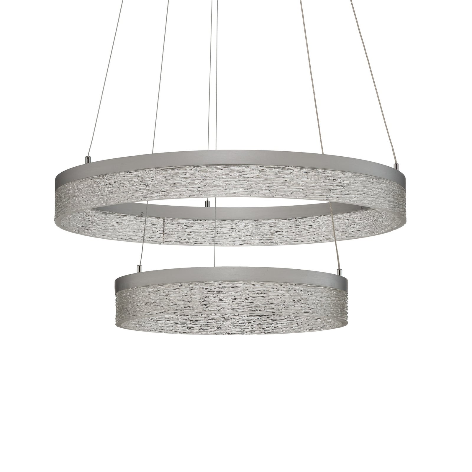 Żyrandol LED Gala, srebrny, metal, Ø 60 cm, 4000 K Żyrandol LED Gala, srebrny, metal, Ø 60 cm, 4000 K