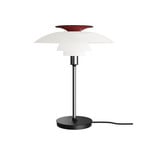 Stolní lampa PH 80, bílá/červená/chrom, Ø 32 cm – Louis Poulsen