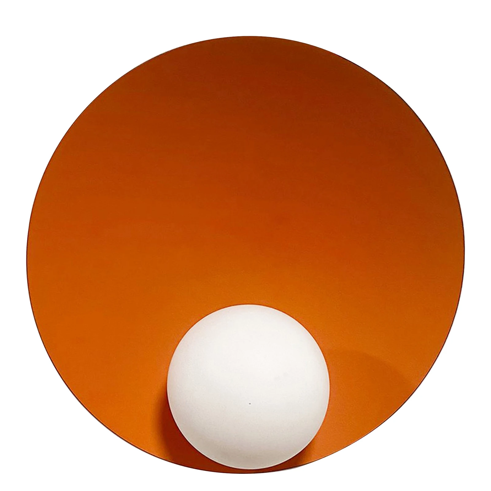 Sieninis šviestuvas "Afroditė", oranžinės spalvos, Ø 33 cm, metalas, G9