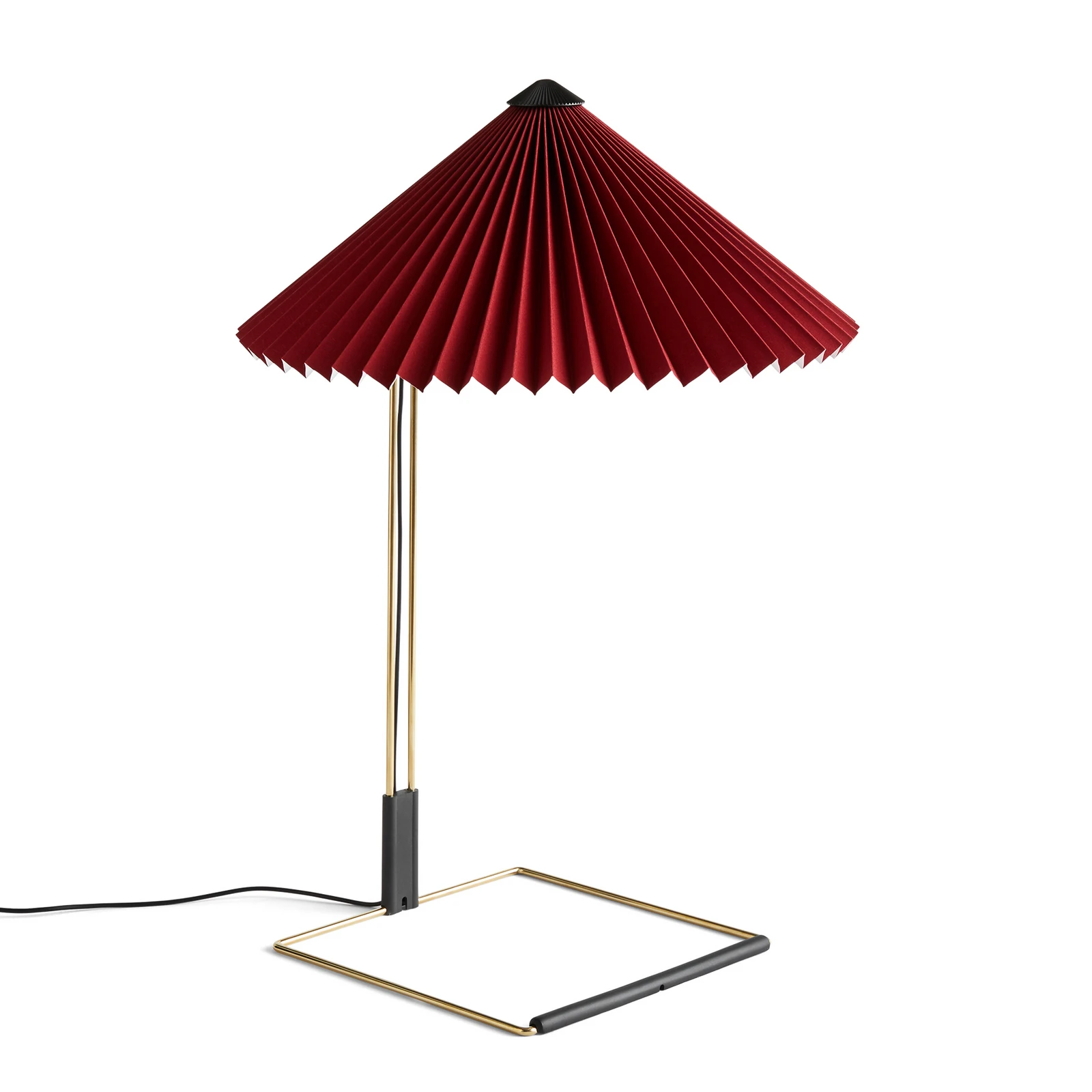 HAY Matin 380 lampada da tavolo LED a pieghe, rosso ossido