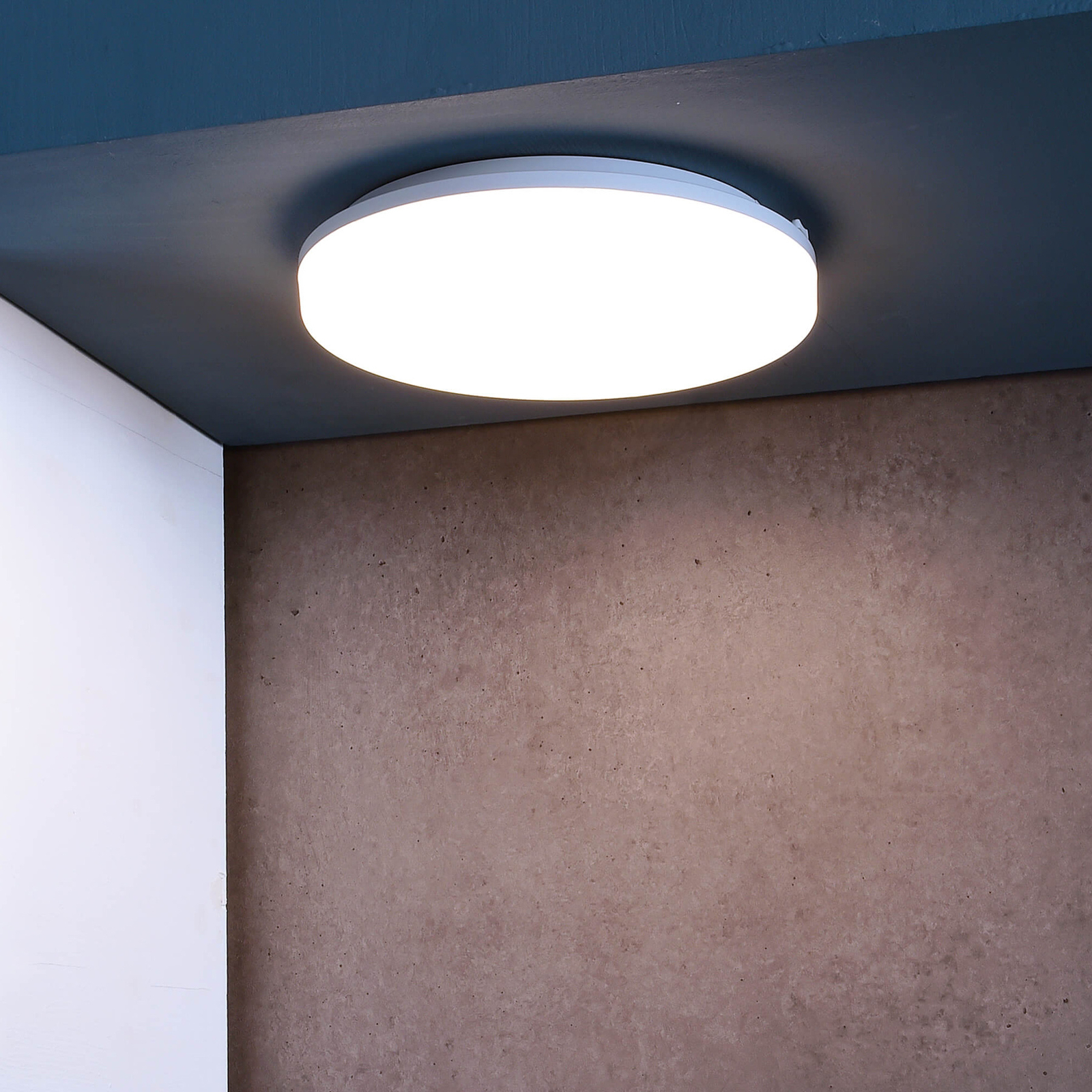 LED buiten plafondlamp Altais Motion, 25W, Ø 33 cm