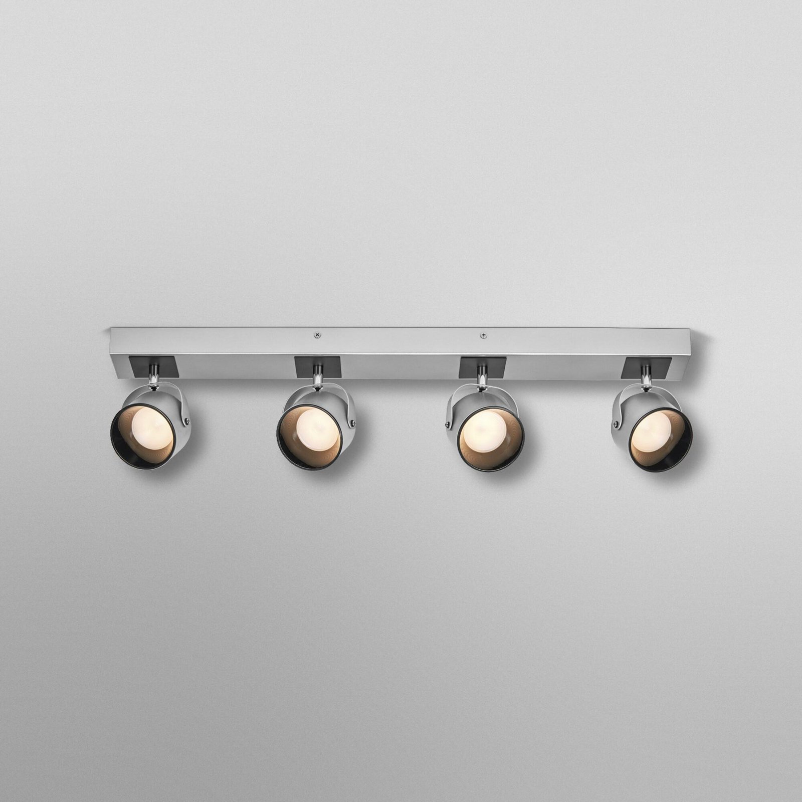 OSRAM LED φωτιστικό οροφής Jupiter, 4 λάμπες, ασημί, μέταλλο