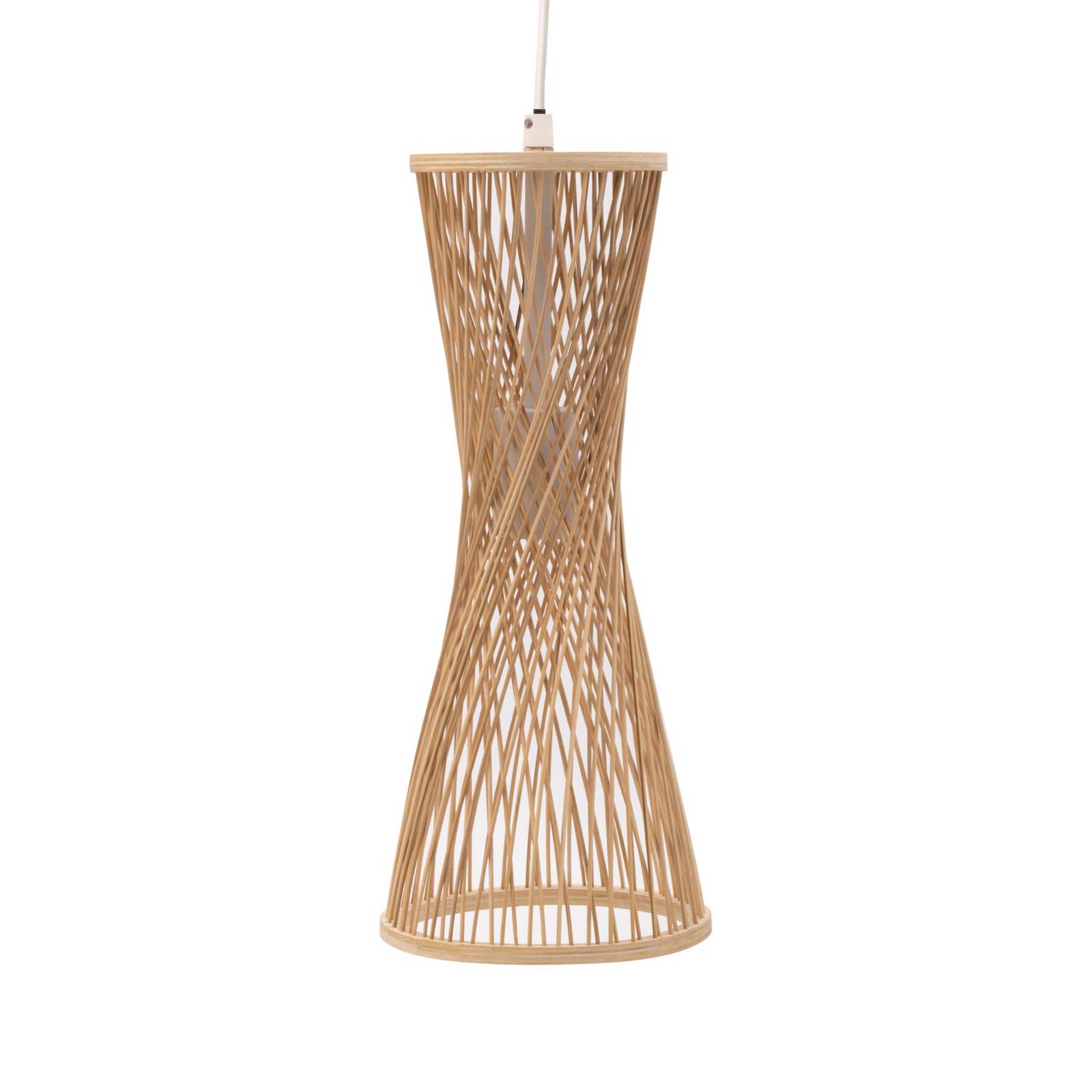 Pauleen Wooden Pendant Light - Living / Dining Room - Hanging Light - dimmable - Brown