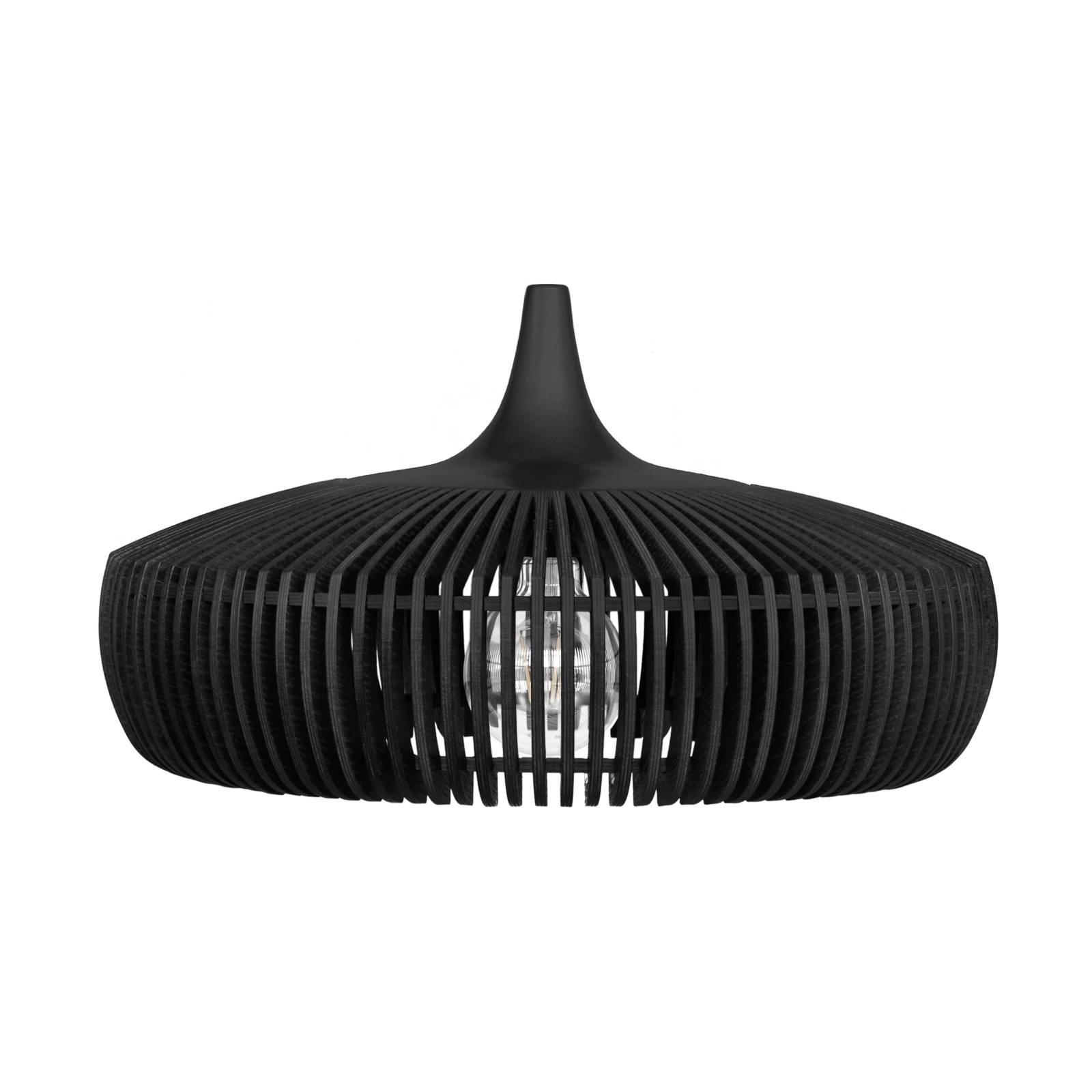 UMAGE Clava Dine black oak, cannonball, for Living / Dining Room, oak, ash, silicone, E27, 15 W, H: 24 cm