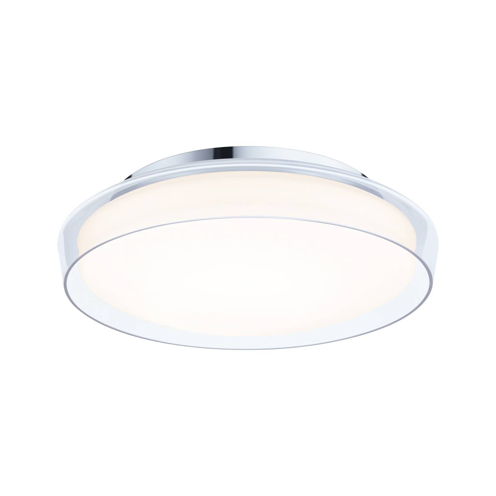 Paulmann Luena LED-Deckenlampe, IP44, chrom, Ø 35 cm