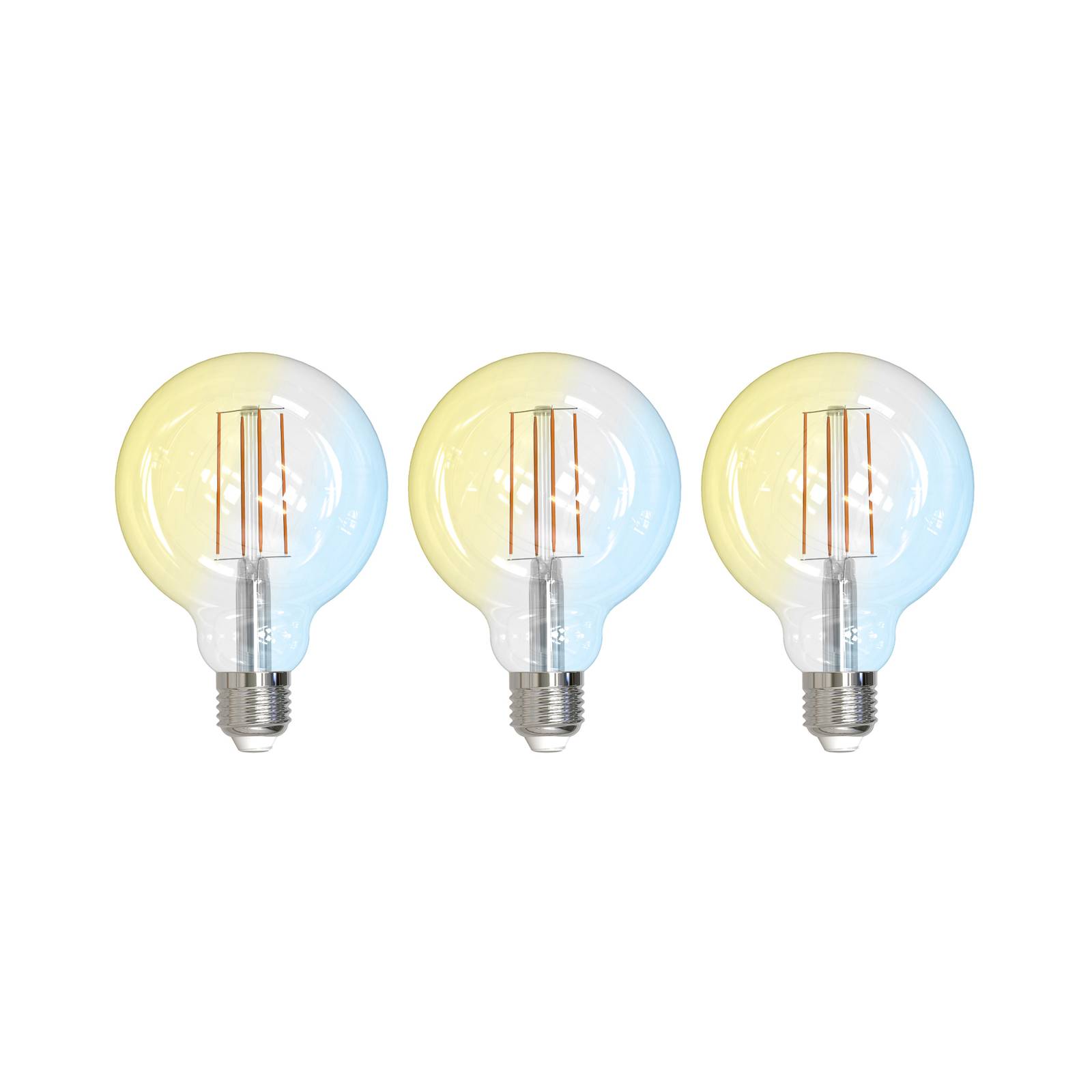 LUUMR Smart LED E27 G95 7W ZigBee Tuya Philips Hue zestaw 3 szt