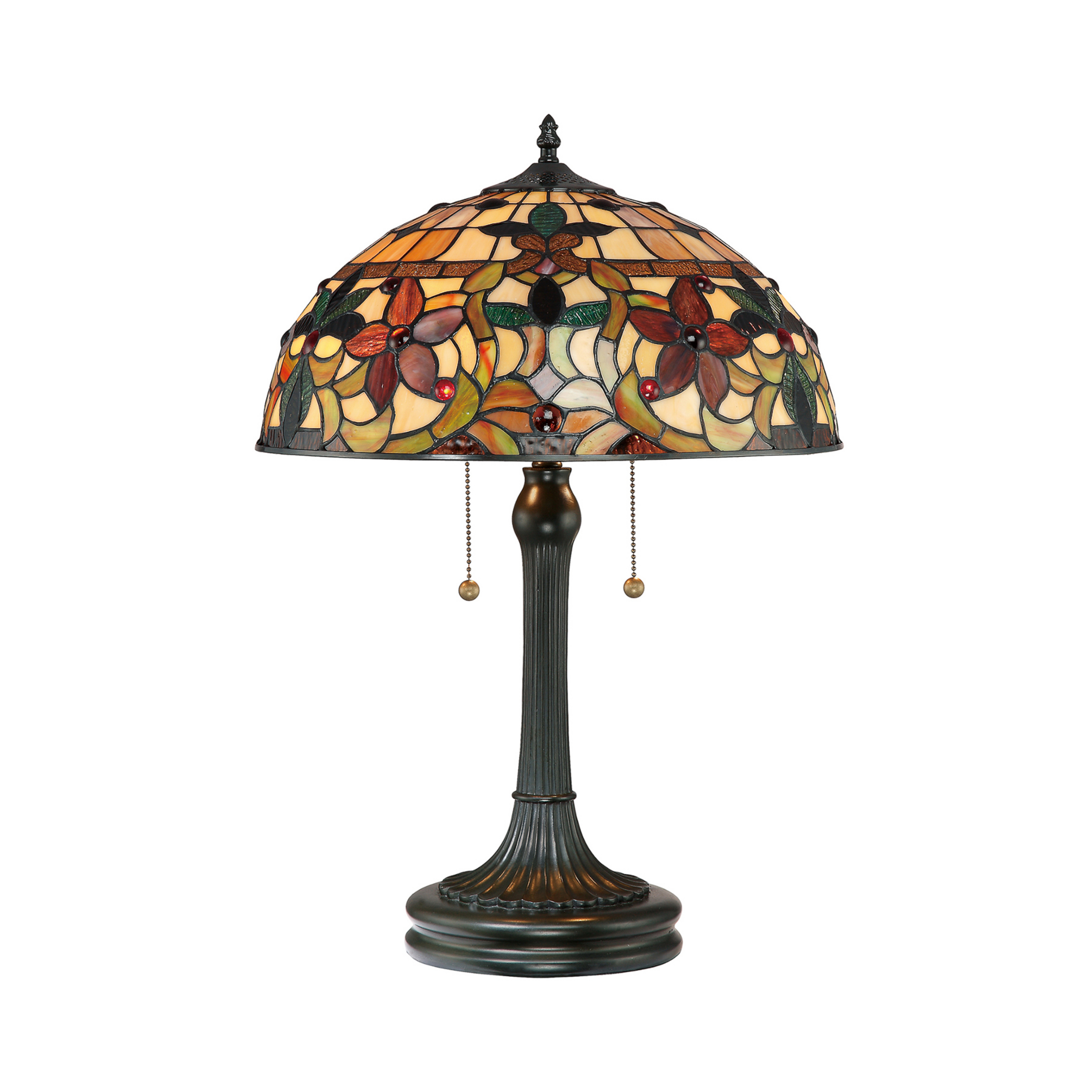 Kami bordlampe i Tiffany-stil