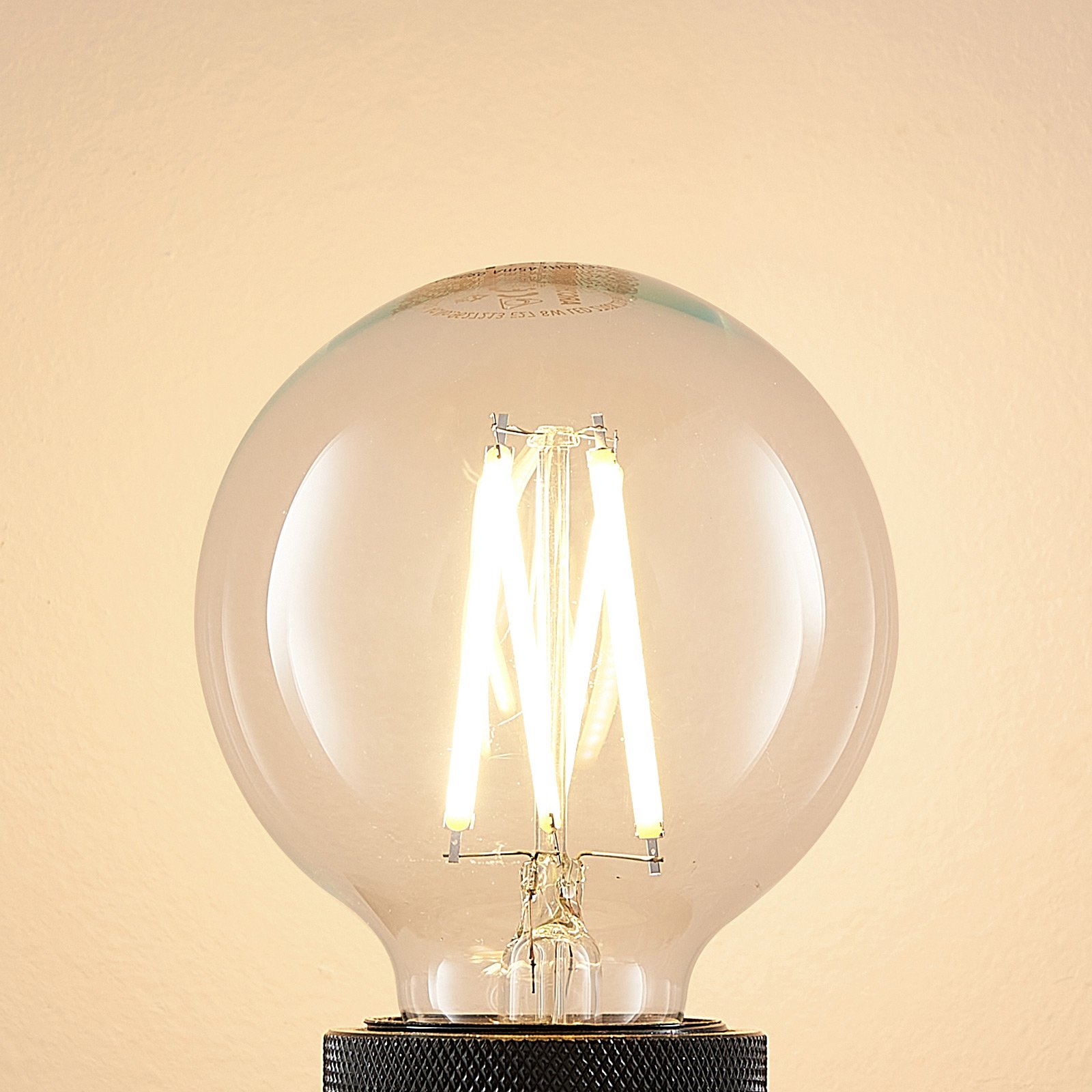 LED-Lampe E27 8W G80 2.700K Filament dimmbar klar