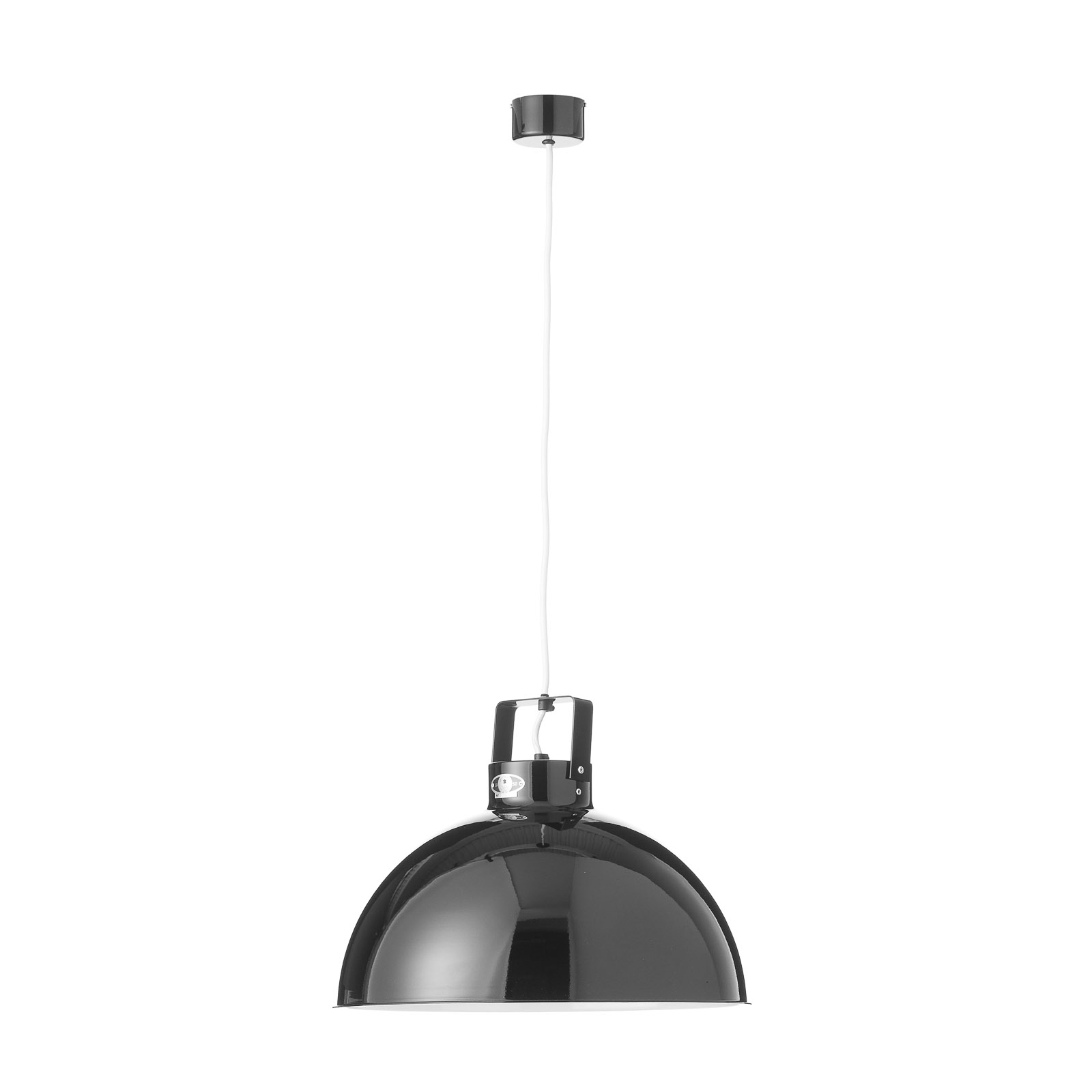 Jieldé Dante D450 závesná lampa, čierna, Ø 45 cm