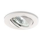 Swing downlight round, GU10 pivotable