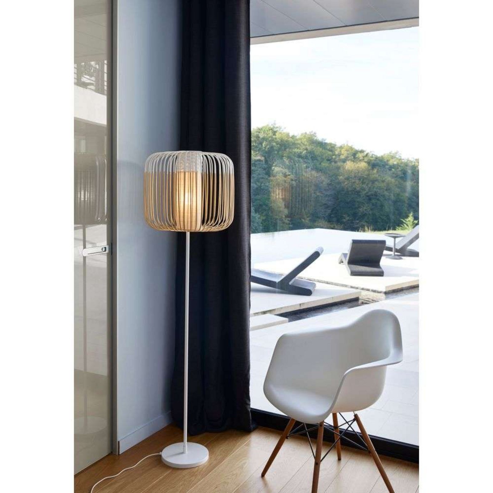 Bamboo Lampadar White - Forestier