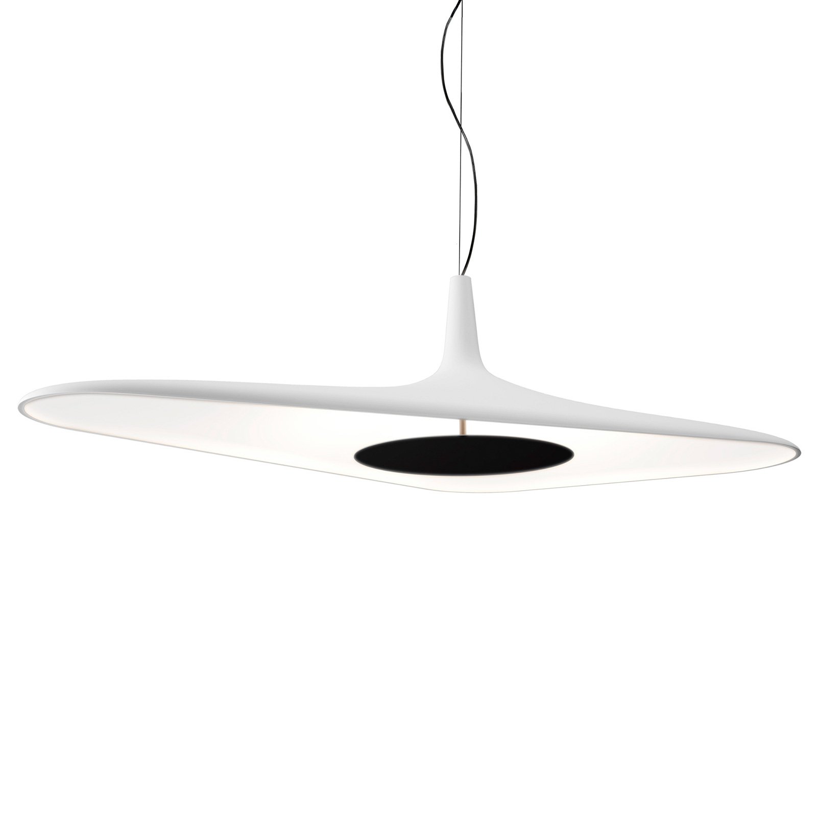 Luceplan Soleil Noir - LED-hængelampe, hvid