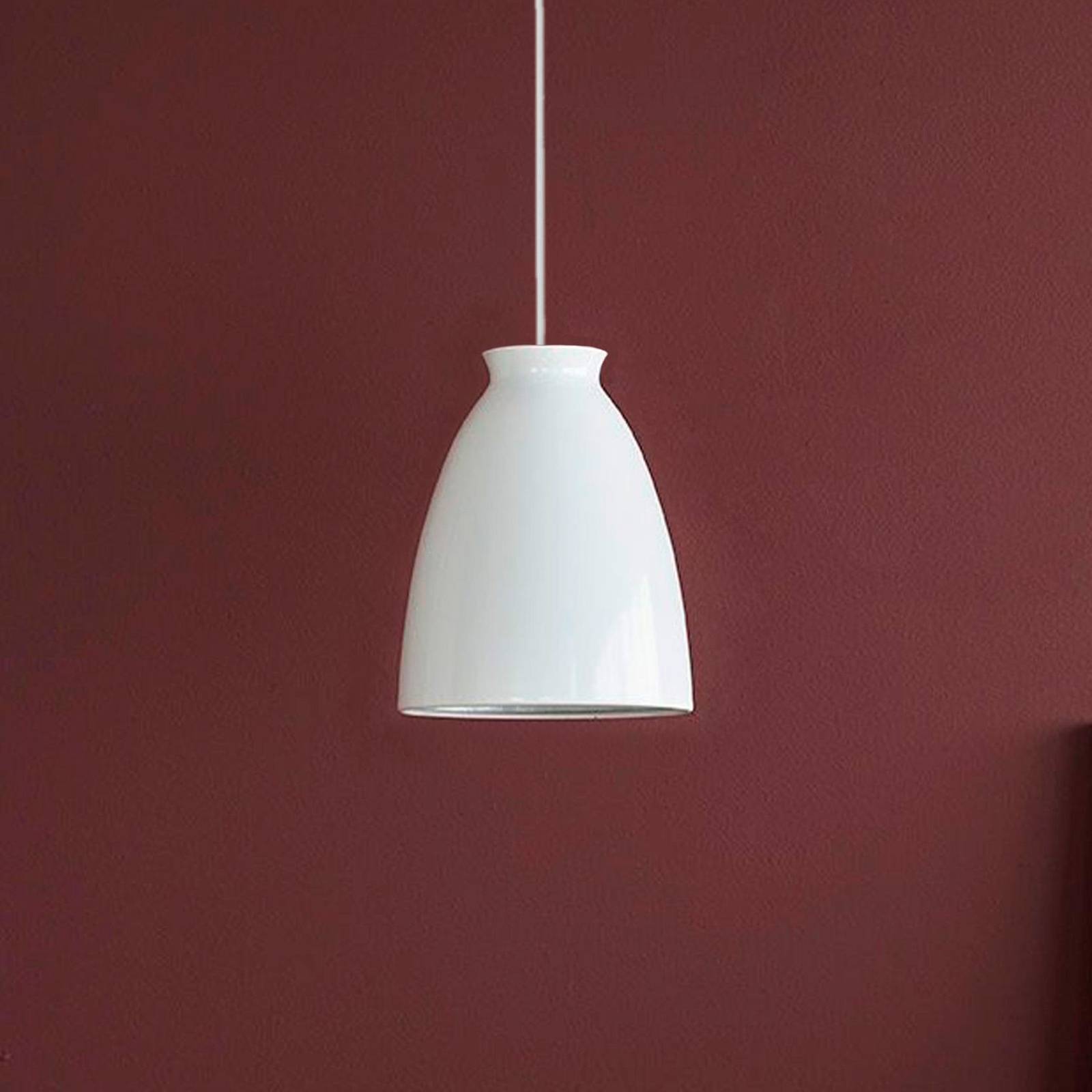 Lampa wisząca Milano marki Dyberg Larsen Ø 19 cm biały połysk