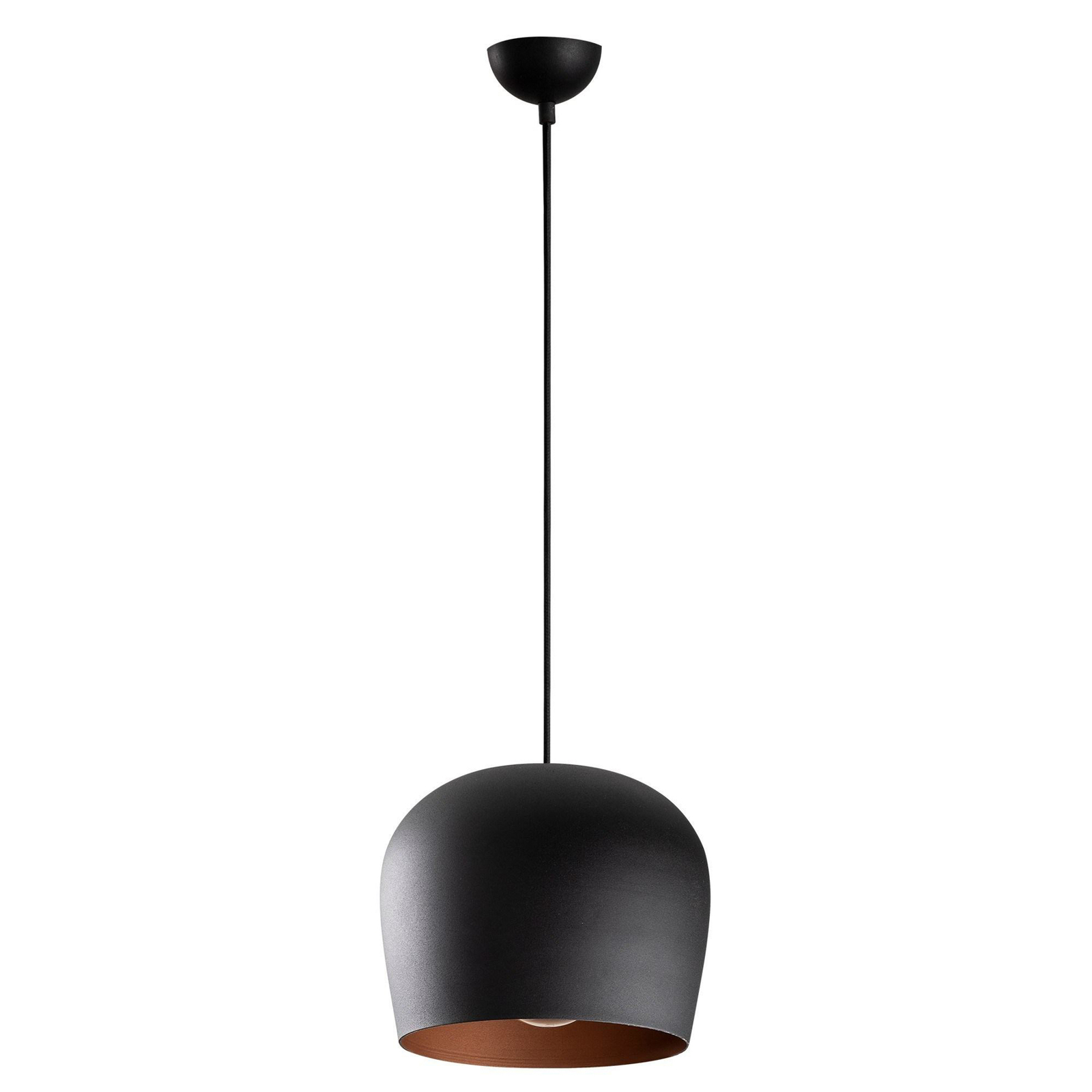 Berceste N-1409 pendant light, black, iron, Ø 23 cm