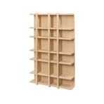 Tilem shelf, natural oak, height 59 cm - ferm LIVING