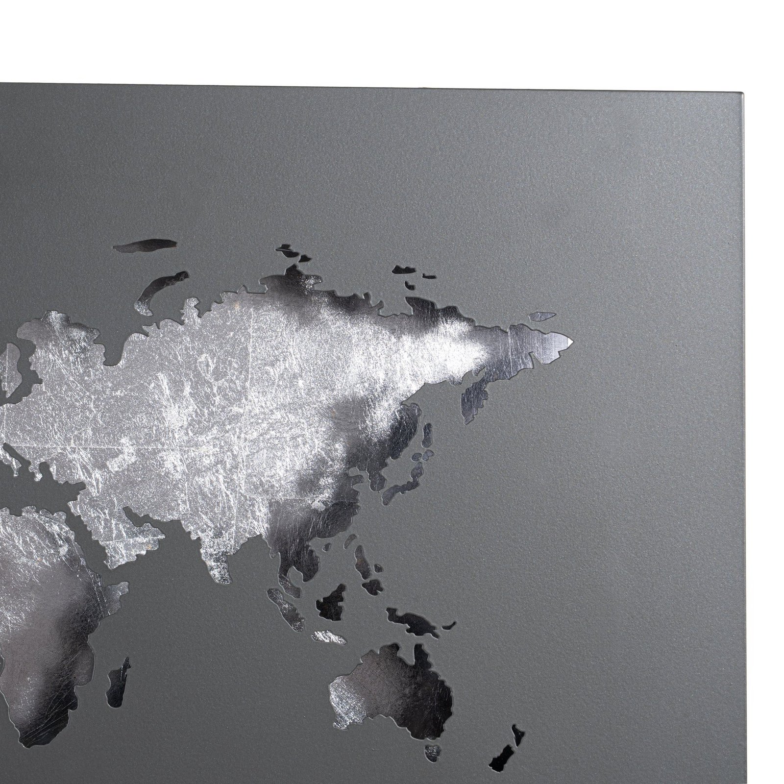 Lucande LED-Wandleuchte World, anthrazit/silber, 60cm x 30cm Lucande LED-Wandleuchte World, anthrazit/silber, 60cm x 30cm