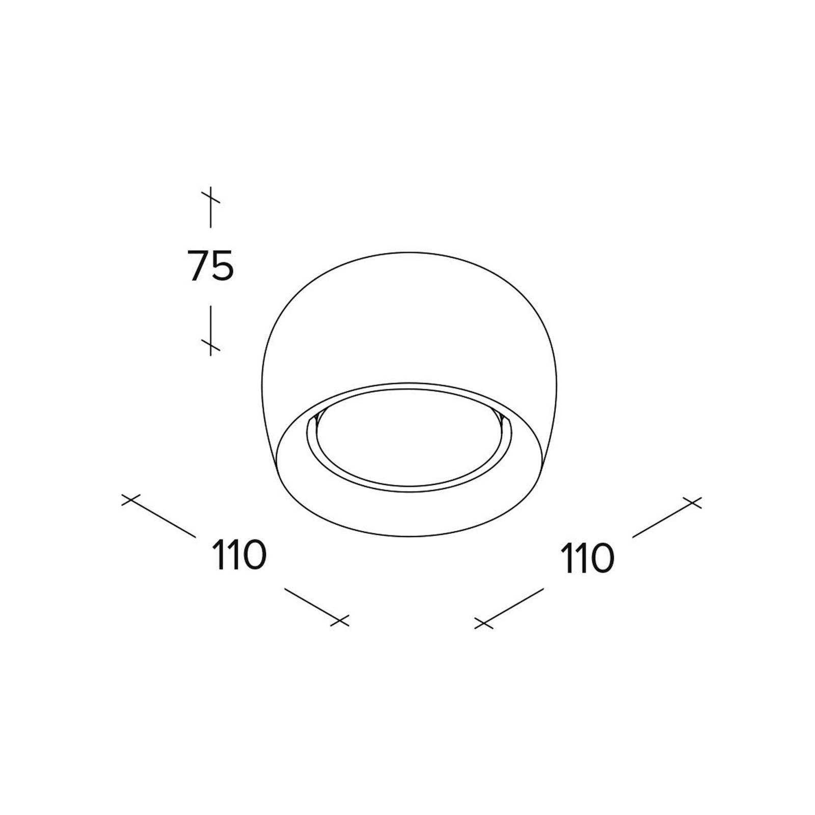 TECNICO by Sforzin Mysia taklampa vit gips Ø 11 cm GX53