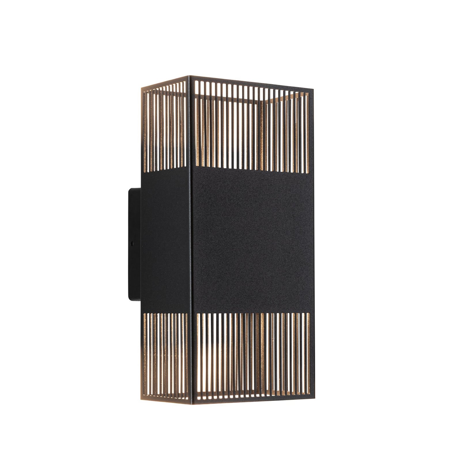 Paulmann LED-væglampe Tharin, 25 cm, sort, op/ned, IP44