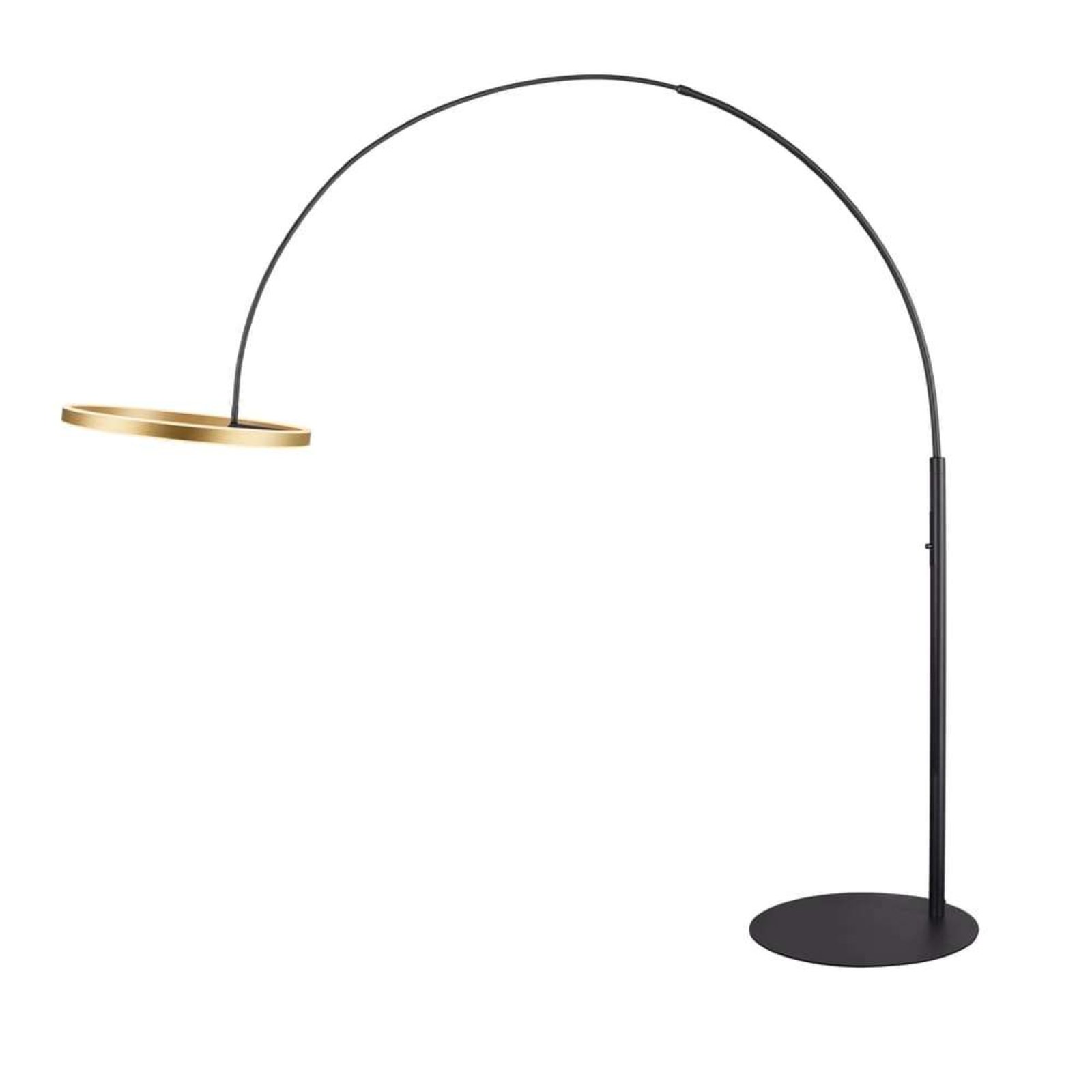 One Bow Floor Lamp 2700/3000K Black/Brass - SLV