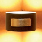 SMALL wall light f. corner installation, rust/gold