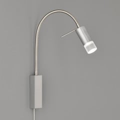 Applique LED River, braccio flex, con vetro