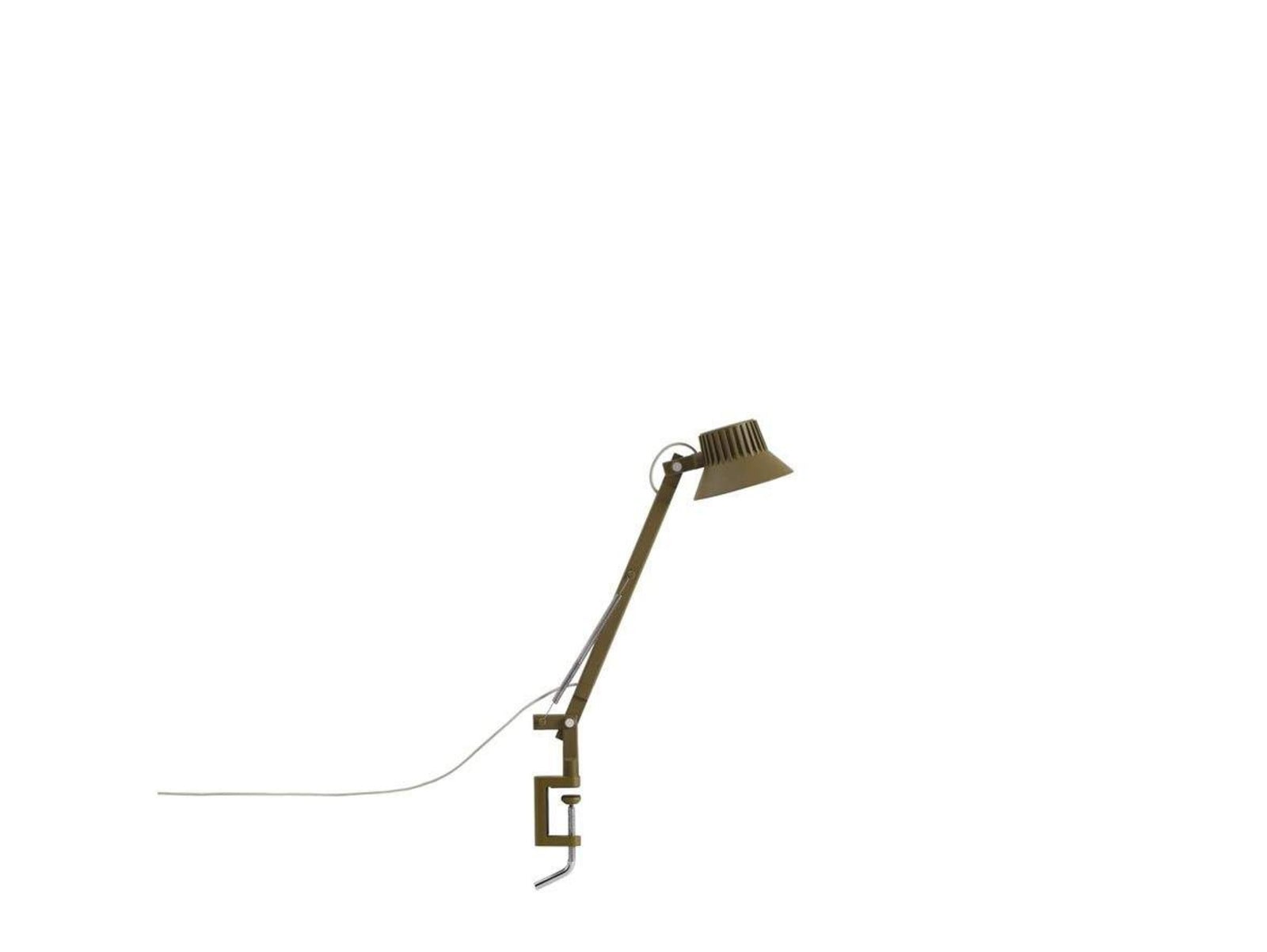 Dedicate Bordlampe w/Clamp S1 Brown Green Muuto - Kontor / arbejdsværelse - Aluminium